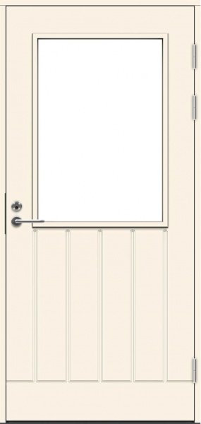 Дверь входная террасная SWEDOOR by Jeld-Wen PO1894 W12, М9x21, Правая, Белый NCS S 0502-Y