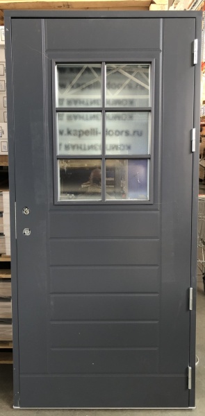 Дверь входная Kaski UOL13 Thermo, тёмно-серая, М10 правая №2