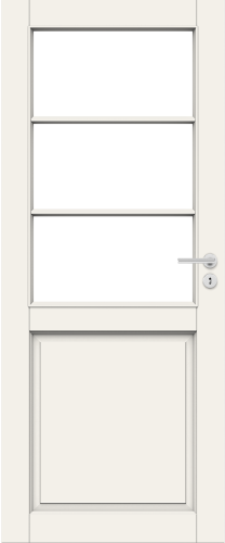  Дверь Смарт Дорс модель 132, Белый NCS S 0502-Y, M10x21, Левая