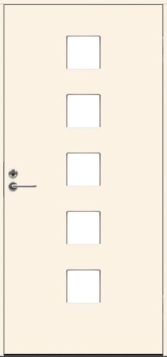 Теплая входная дверь SWEDOOR by Jeld-Wen Character Dice Eco, М10x21, Правая