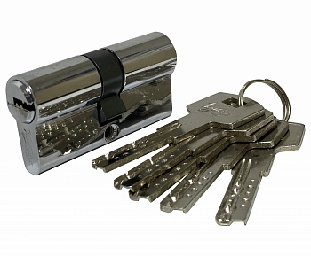 Цилиндр Z 60 (30x30) хром, перфо ключ/ключ