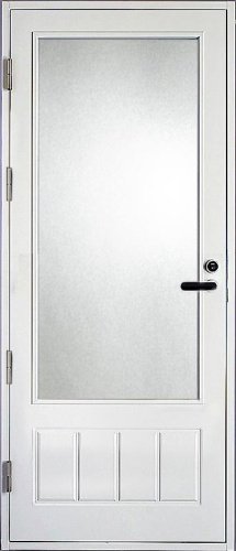 Террасная дверь Kaski PO4 M16, Белый NCS S 0502-Y, M10x21, Левая