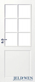 фото дверь белая массивная swedoor by jeld-wen craft 102