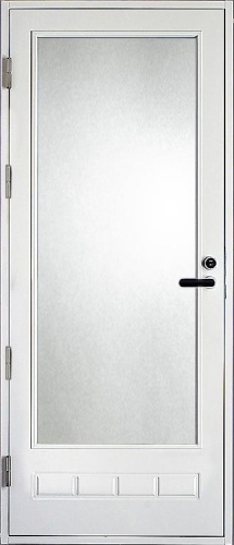 Террасная дверь Kaski PO4 M18, Белый NCS S 0502-Y, M10x21, Левая