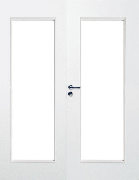 Дверь SWEDOOR by Jeld-Wen модель Stable 410 Двустворчатая дверь белая