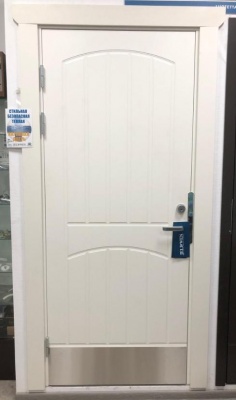 Теплая входная дверь SWEDOOR by Jeld-Wen Function F2000, белая, М9*21, левая