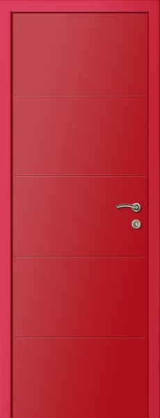 Дверь Капелли Multicolor Ф4Г, M7x21, RAL3020 - красный