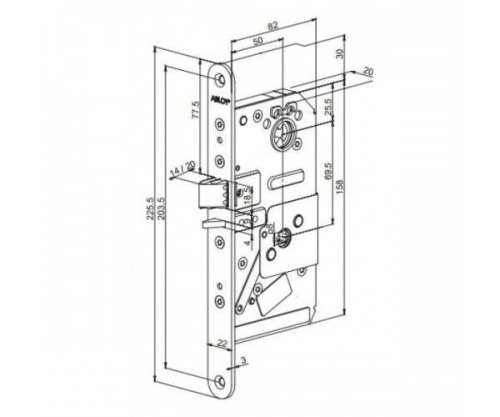 Замок электромеханический Abloy (Аблой) EL581 OneFIT