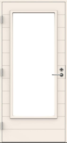 Входная дверь для террас и балконов SWEDOOR by Jeld-Wen Terrace Eco Ontario W18, M10x21, Левая, Белый NCS S 0502-Y