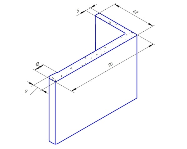 Наличник телескопический 70x42 мм