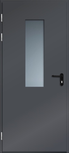 Дверь многофункциональная Норд Бета с узким стеклом