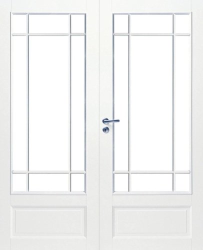 Дверь белая массивная SWEDOOR by Jeld-Wen Craft 130, двустворчатая, M15(705+715)х21, Правая, Белый NCS S 0502-Y